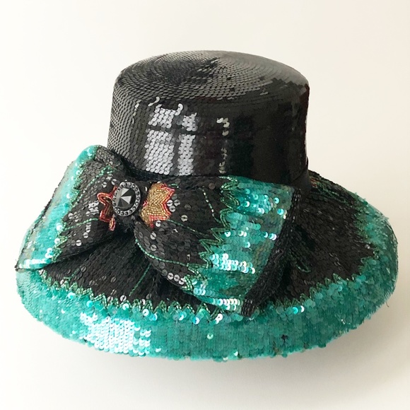 Whittall & Shon Accessories - VTG Whittall & Shon Heavily Sequined Beaded Hat
